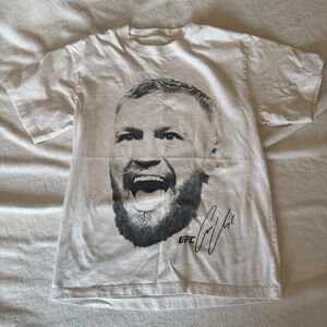 UFC Conor McGregor Notorious T Shirt Small MMA Face Autograph Graphic Streetwear